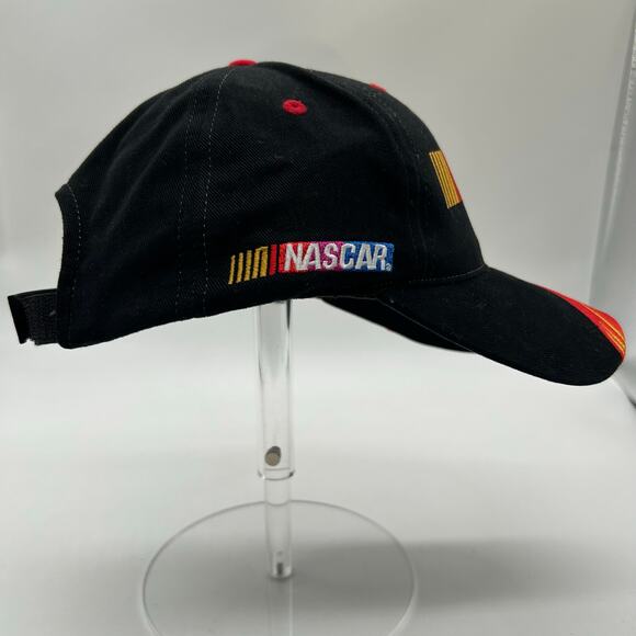 Checkered Flag Sports Cap Unisex OSFA Black Nascar Fire Baseball Cap NEW - Picture 4 of 8